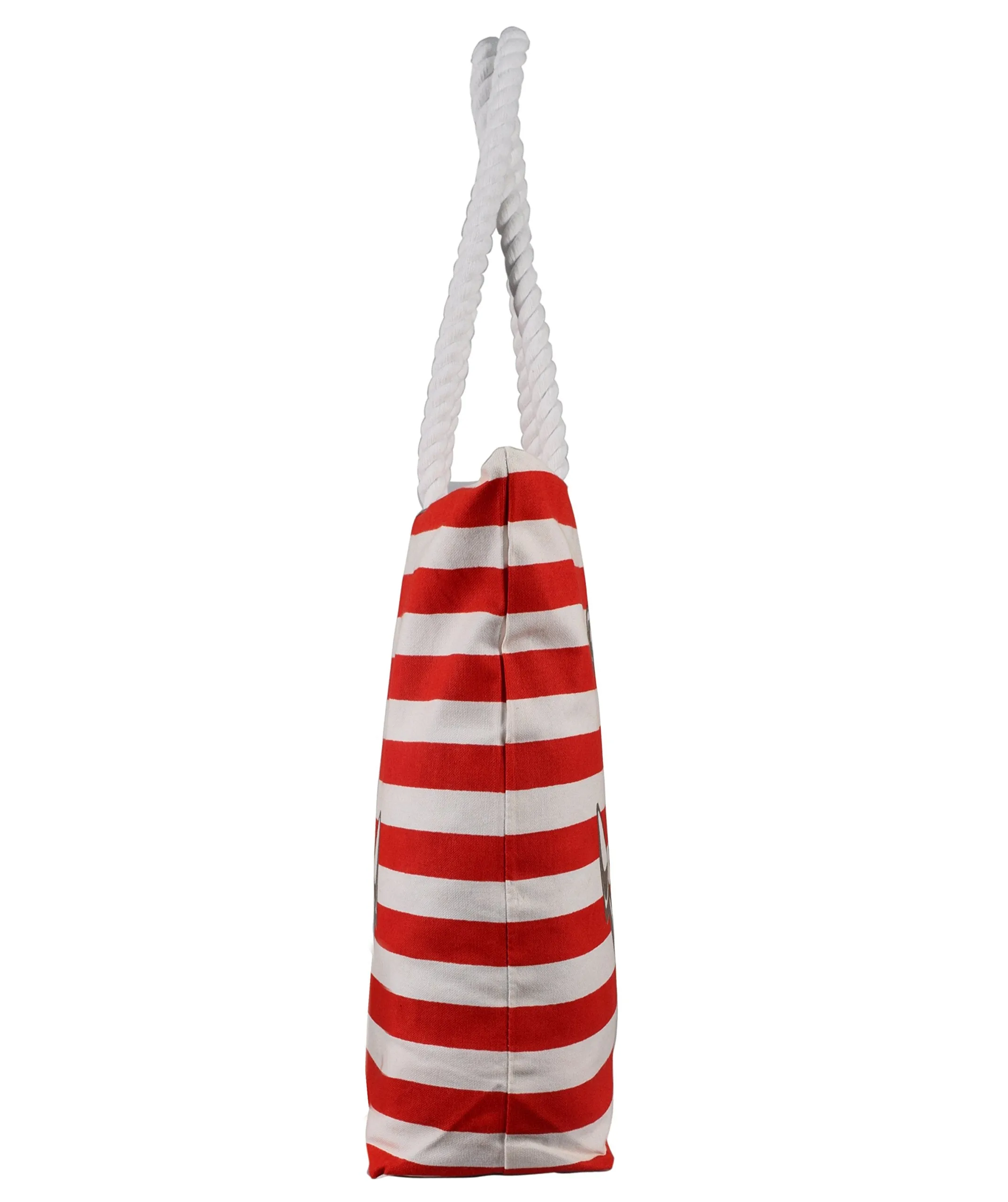 100% Cotton Anchor Print Canvas Beach Tote