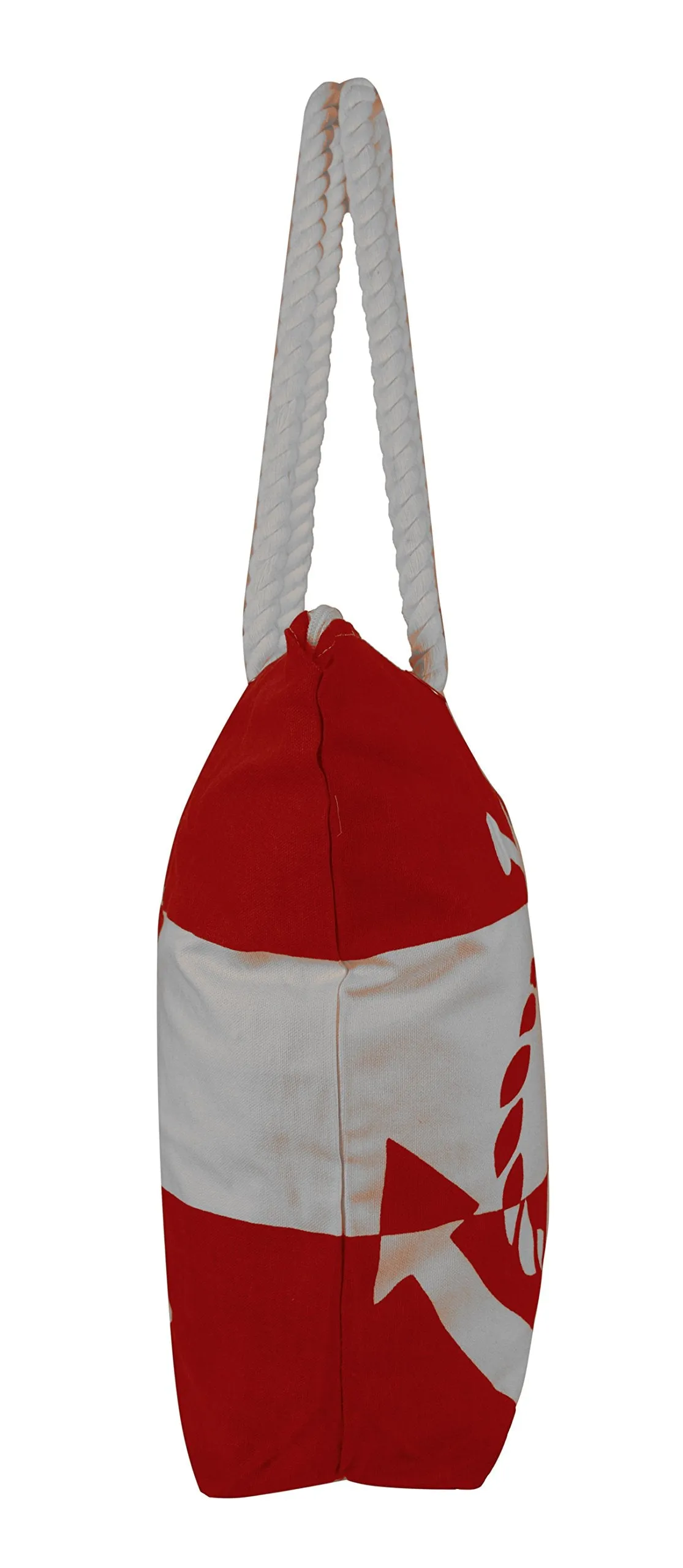 100% Cotton Anchor Print Canvas Beach Tote