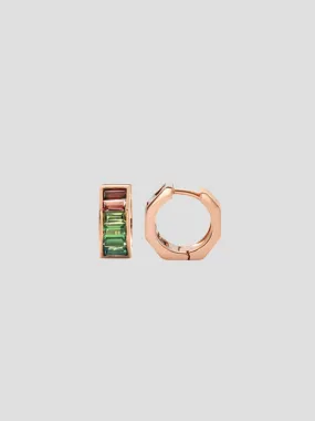 14K Rose Gold Rainbow Otto Earrings