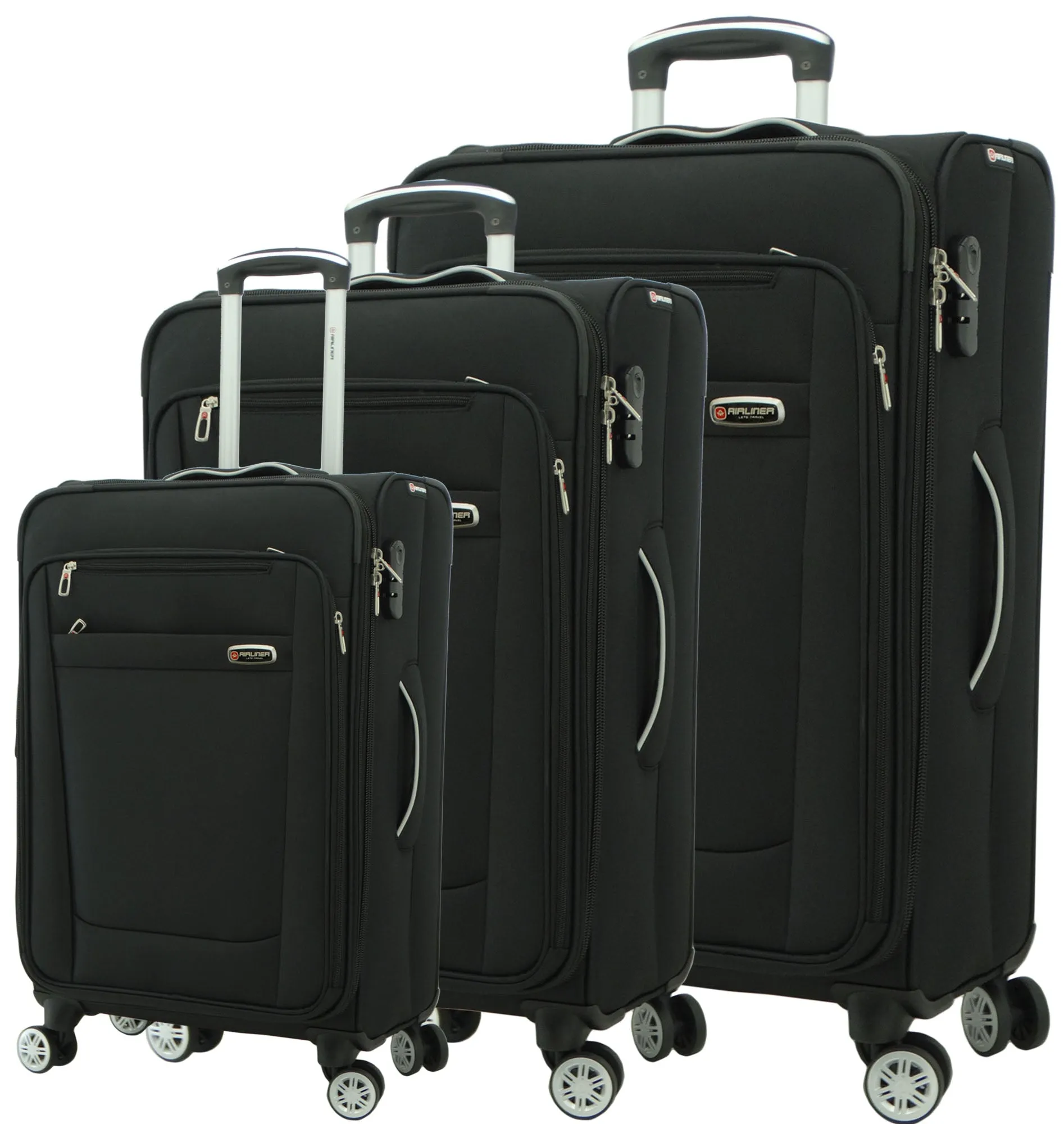 1784BK1, Airliner, Medium Suitcase 24" - Black