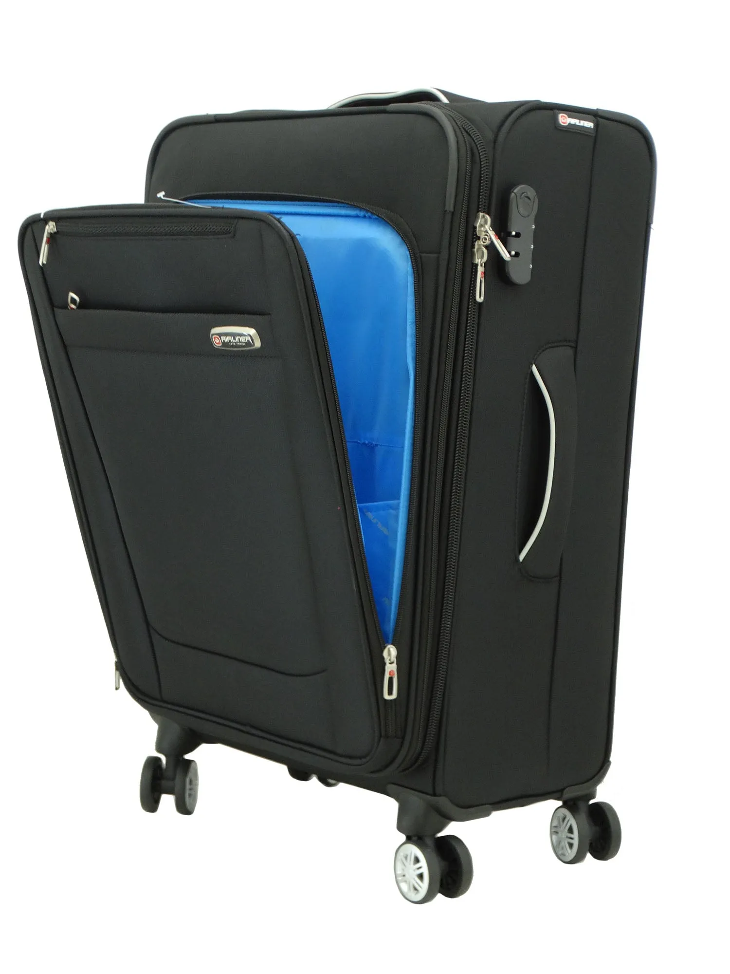 1784BK1, Airliner, Medium Suitcase 24" - Black