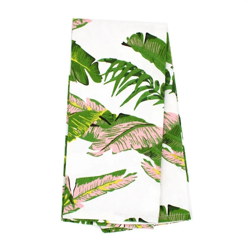 8 OAK LANE | Natural Botanical Kitchen Towel Set