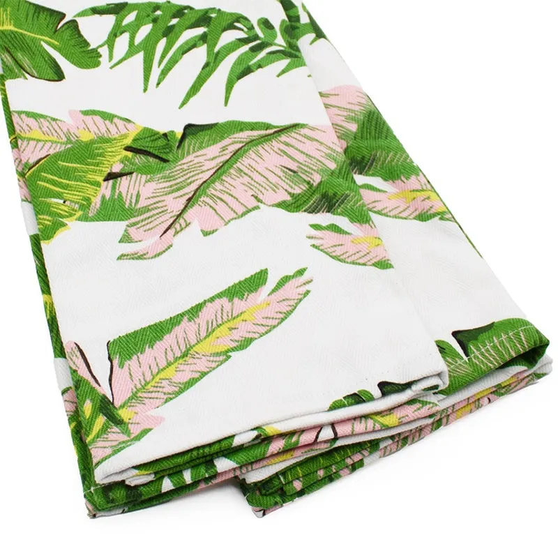 8 OAK LANE | Natural Botanical Kitchen Towel Set