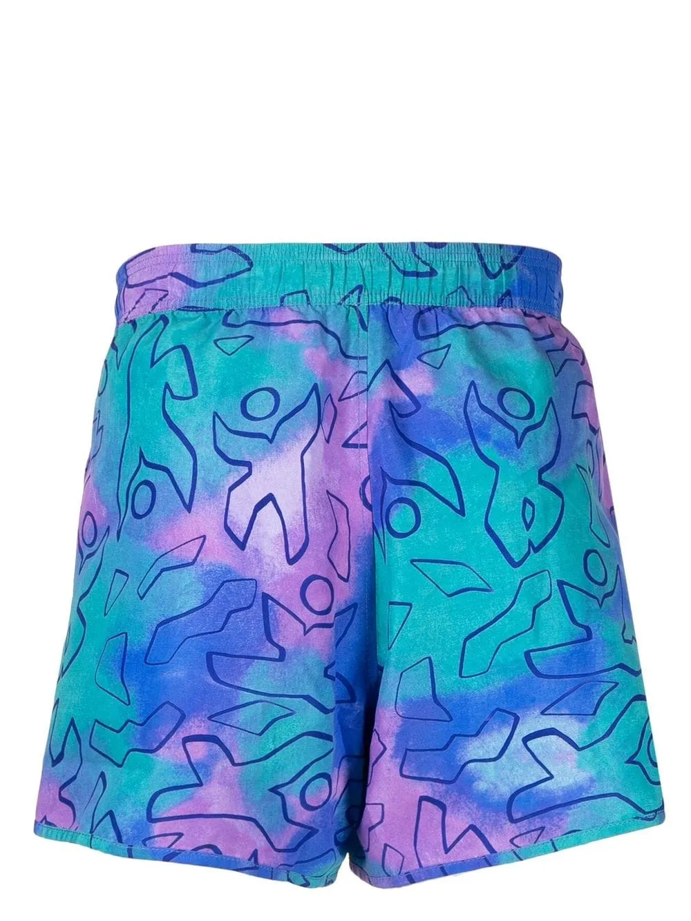 Abstract-Print Swim Shorts