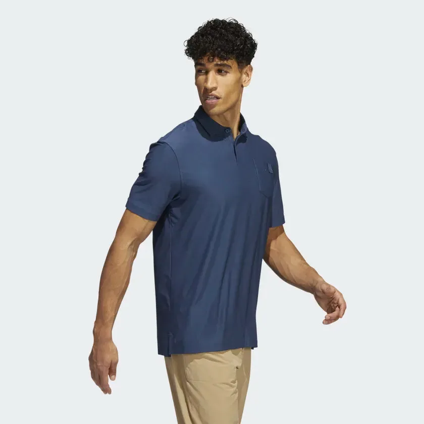 Adidas Go To Polo Men's Golf  T Shirt -Blue