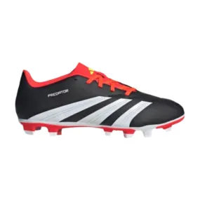 Adidas Predator Club Flexible Ground Football Shoe (Core Black/Cloud White/Solar Red)