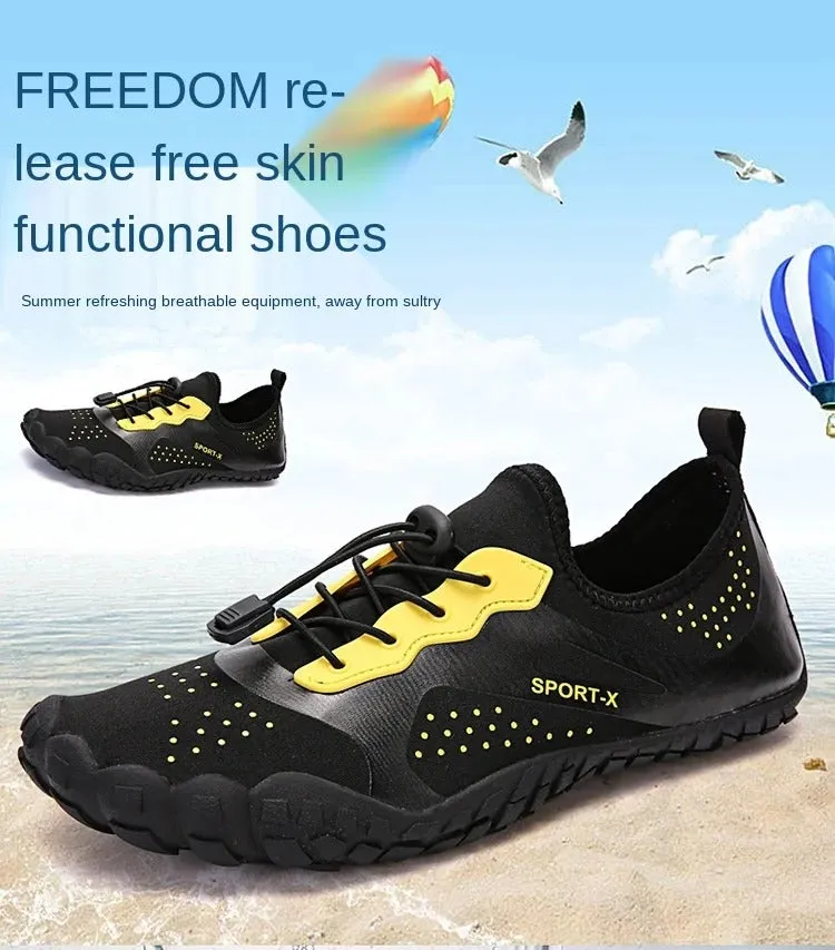 Adults Five-finger Cross-Country Breathable Outdoor Hiking Swimming Shoes