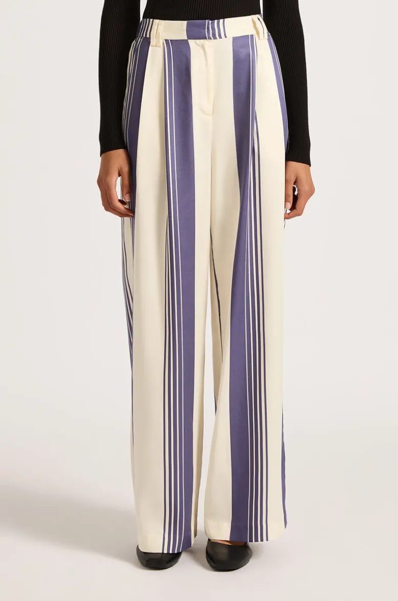 Albion Tencel Pant Storm Stripe