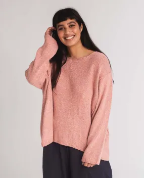 Alessandra Recycled Cotton Jumper In Coral