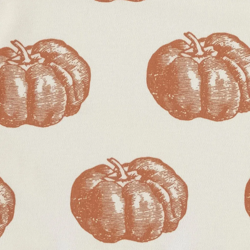 alice ruffle short | harvest pumpkin | organic cotton interlock