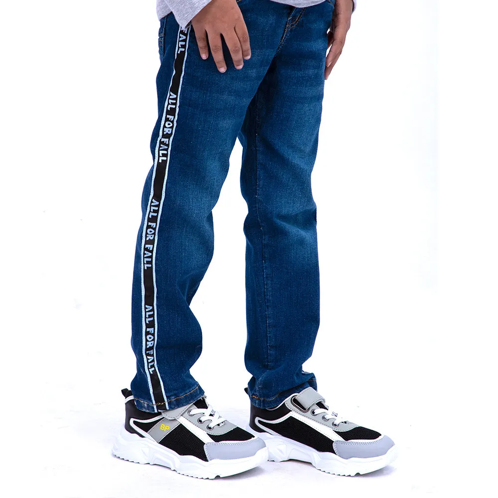 All For Fall Denim Pant For Boys - Blue