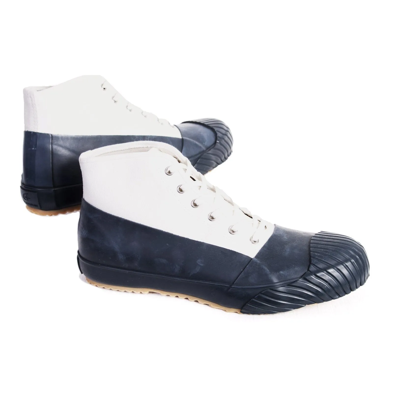 ALLWEATHER | Vulcanised Sole Sneaker Boot | Navy White