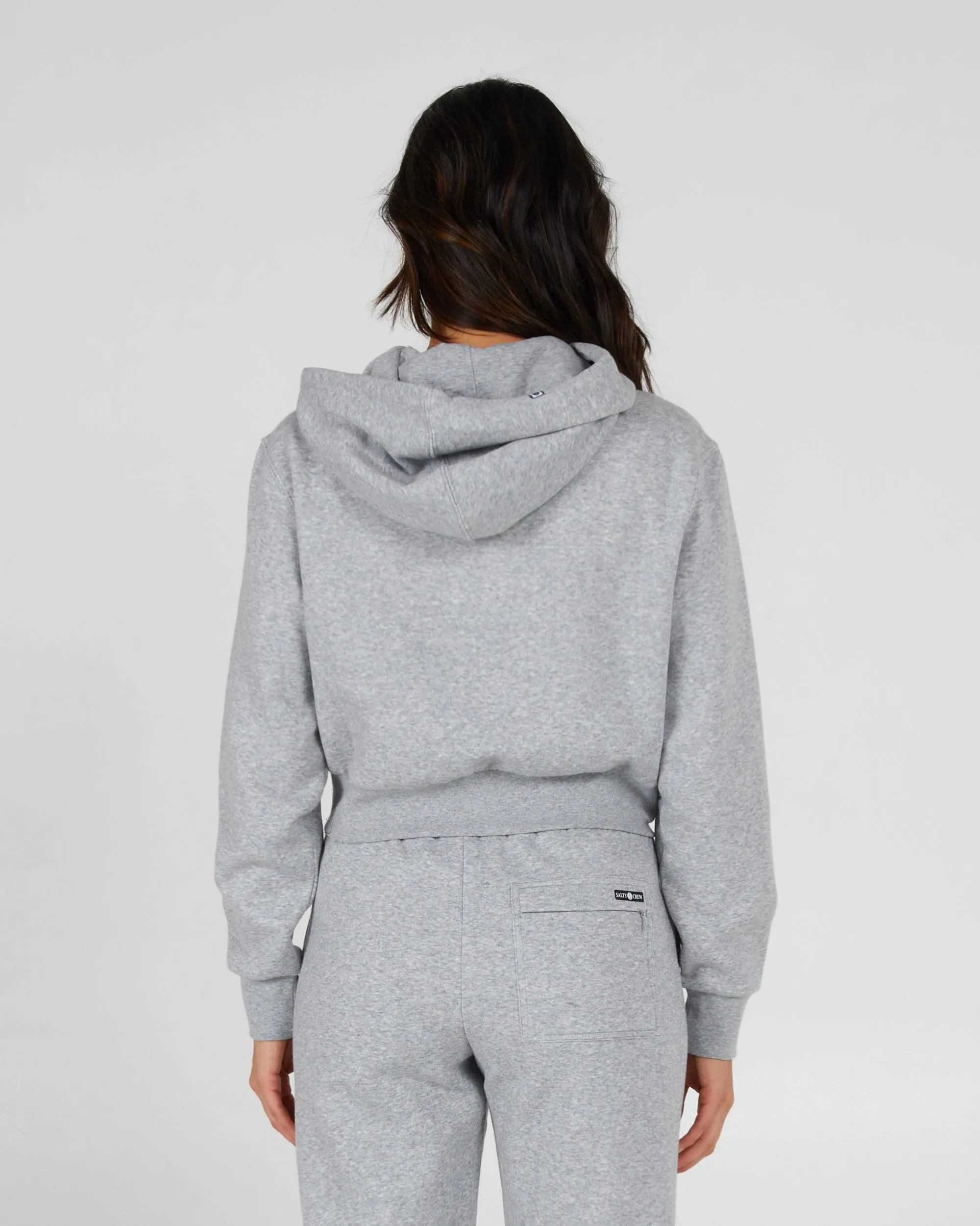 Alpha Athletic Heather Crop Hoody