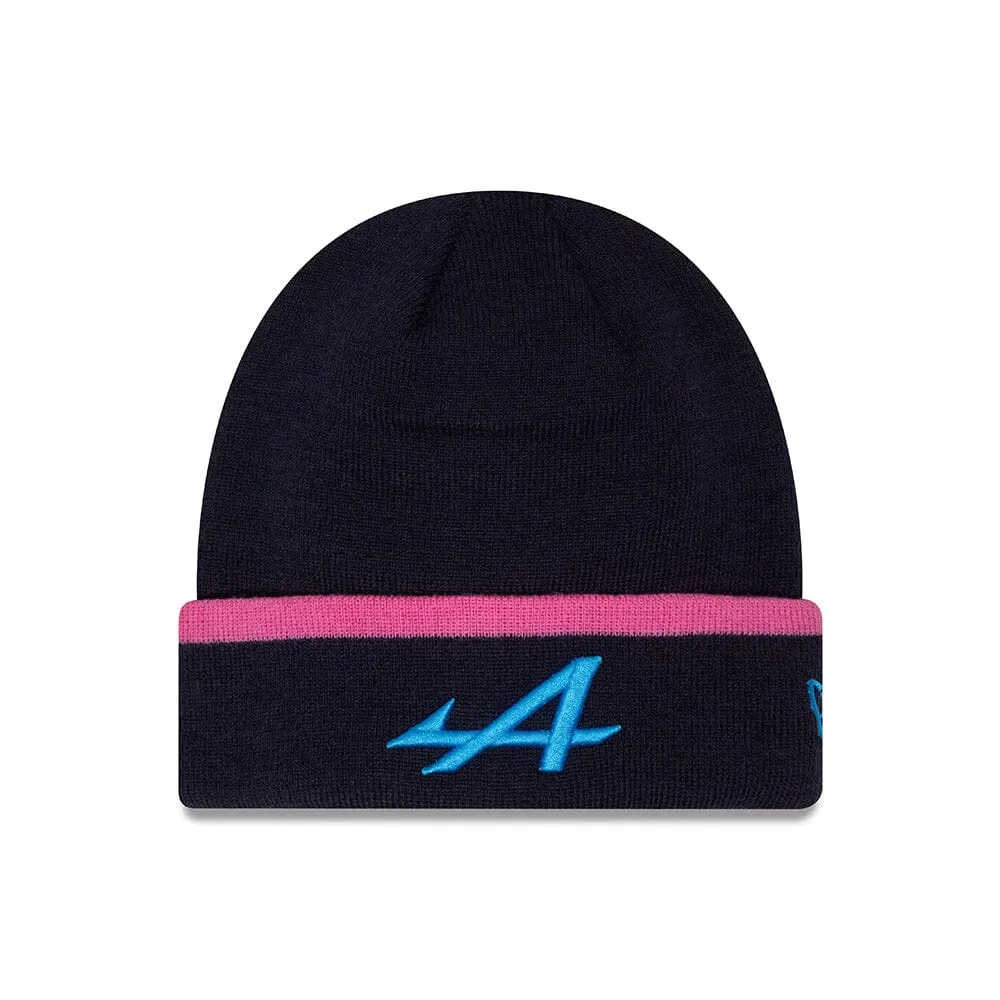 Alpine Racing F1 New Era Essentials Cuff Beanie - Blue/Black