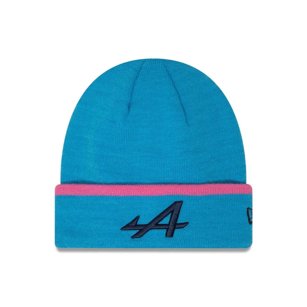 Alpine Racing F1 New Era Essentials Cuff Beanie - Blue/Black