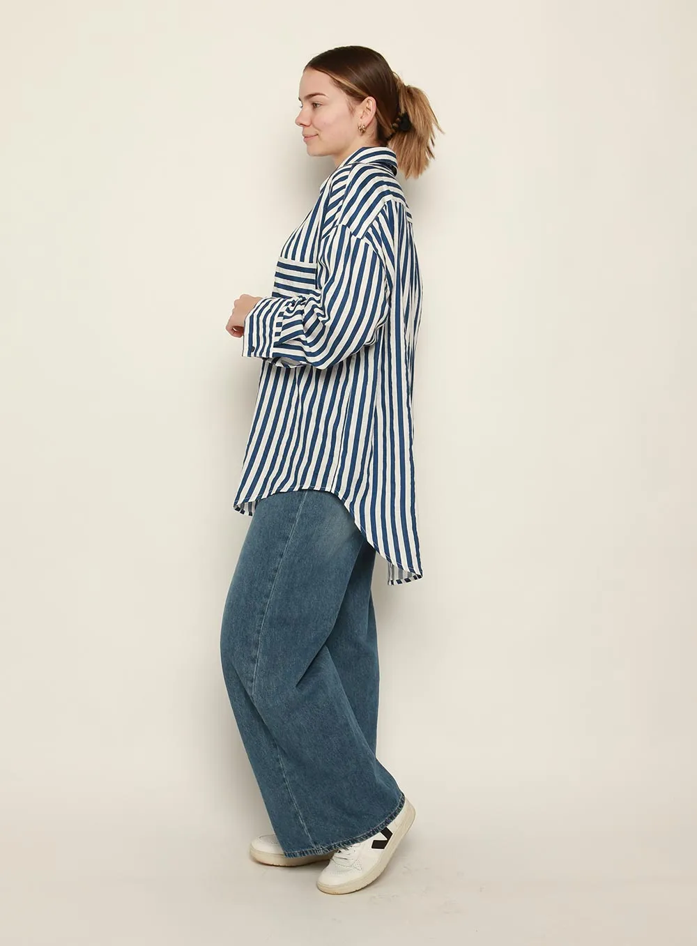 Andy Stripe Shirt-BLUE