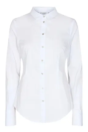 Annah Open Back Shirt | White | Skjorte fra Co'couture