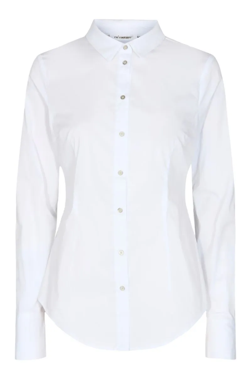 Annah Open Back Shirt | White | Skjorte fra Co'couture