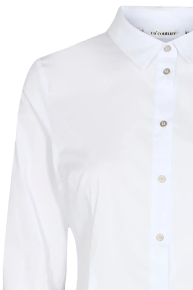 Annah Open Back Shirt | White | Skjorte fra Co'couture