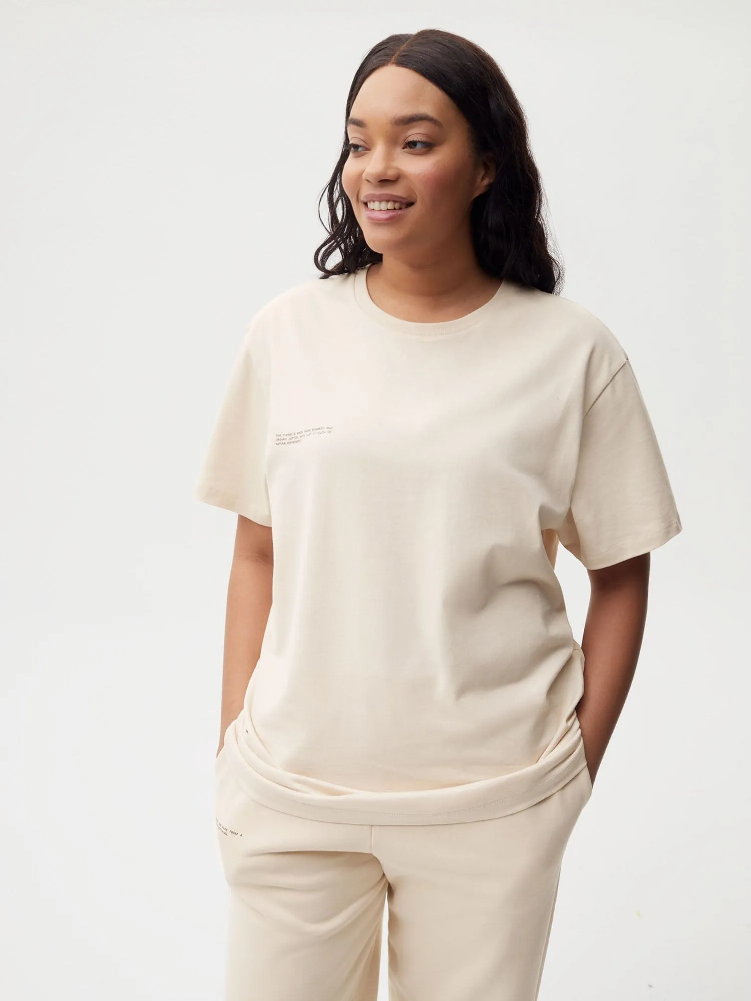 Archive Cotton T-shirt with C-FIBER™ Core—sand