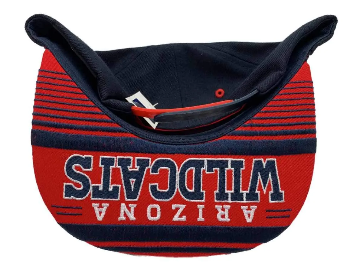 Arizona Wildcats Zephyr Navy & Red Structured Snapback Flat Bill Hat Cap