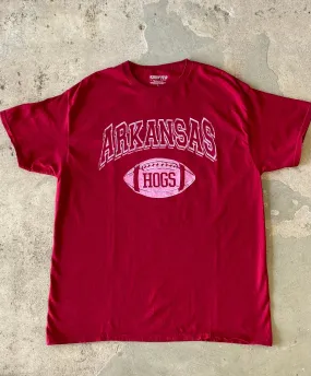 Arkansas Razorbacks Wonka Football Cardinal Thrifted Tee