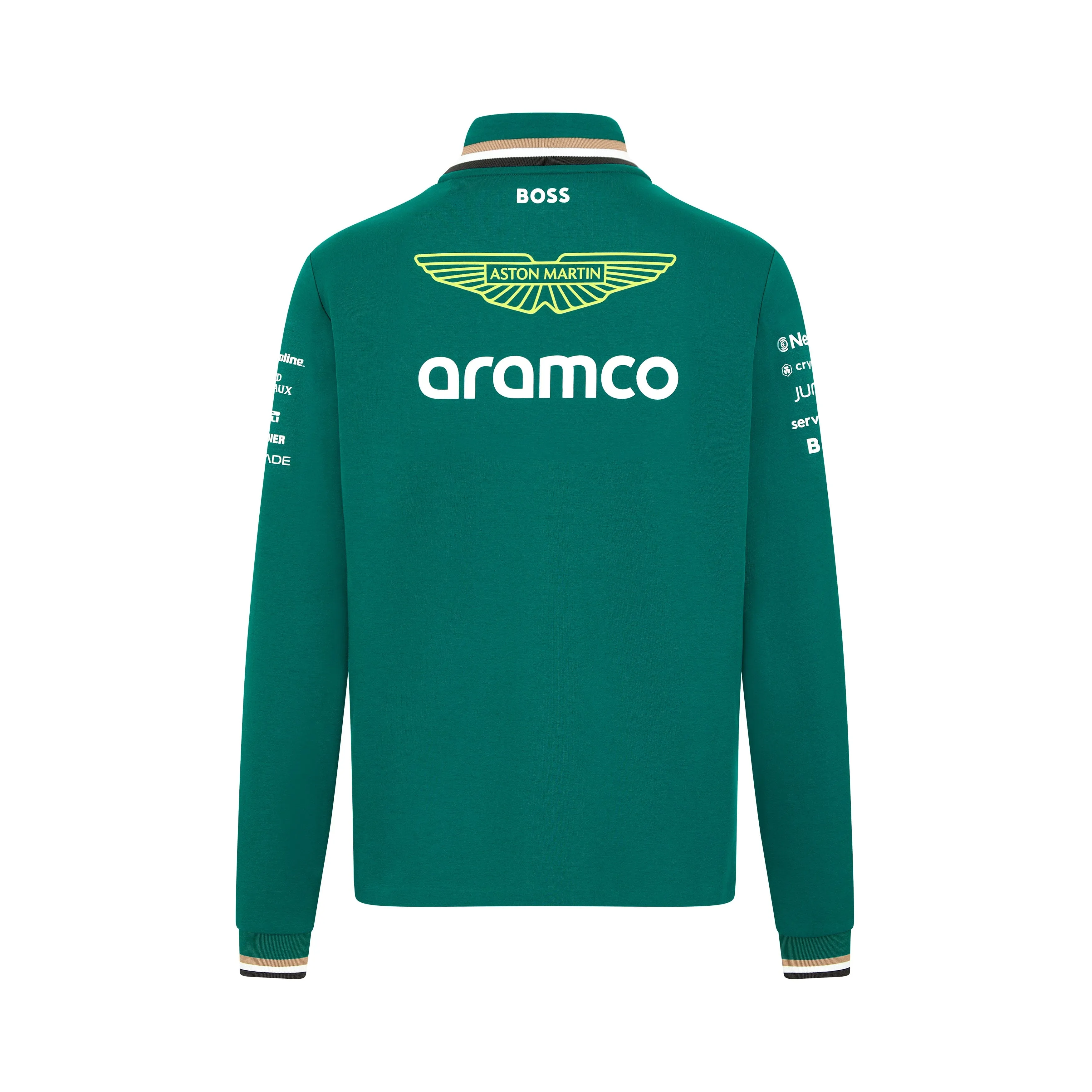 Aston Martin F1 2024 Men's Team 1/4 Zip Sweater - Green