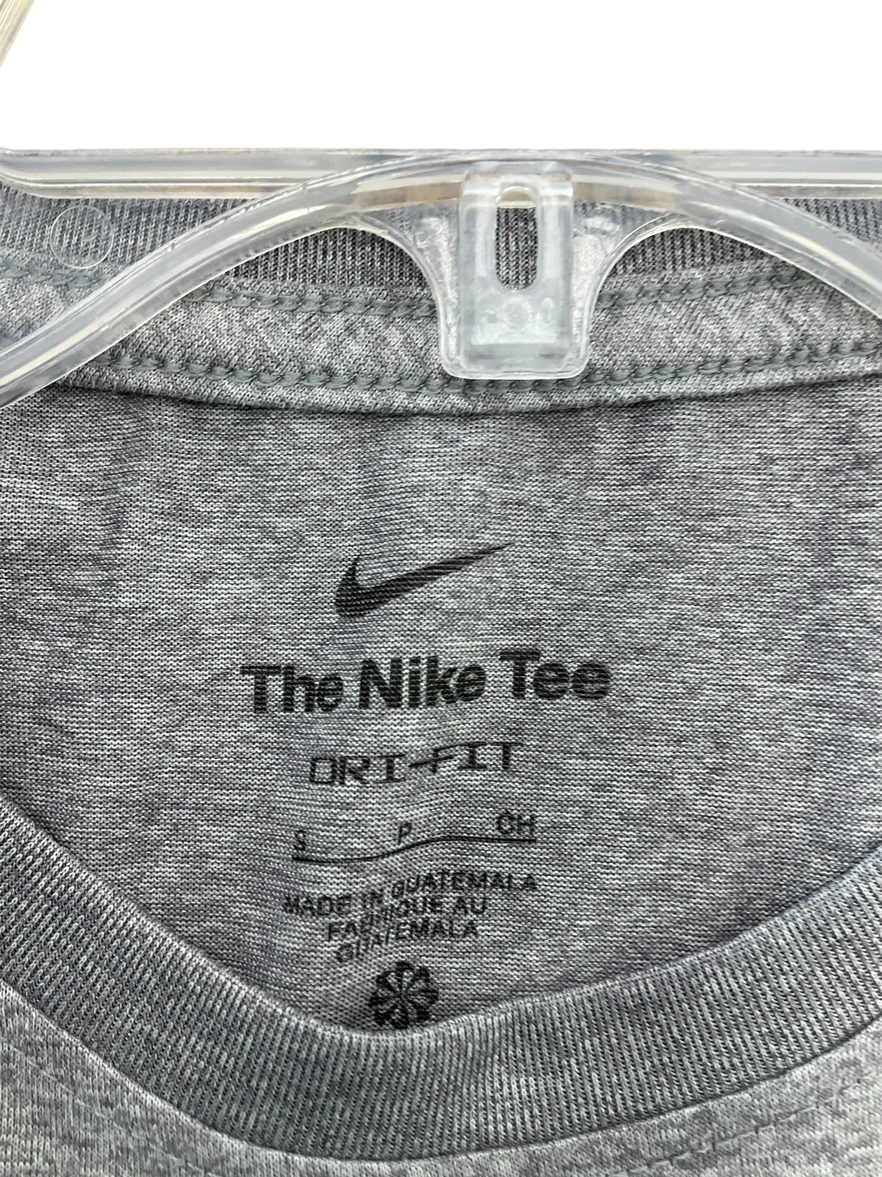 Athletic Top Short Sleeve By Nike Apparel In Grey, Size: S