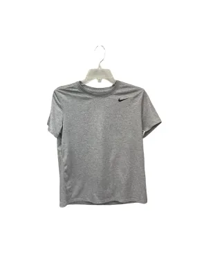 Athletic Top Short Sleeve By Nike Apparel In Grey, Size: S