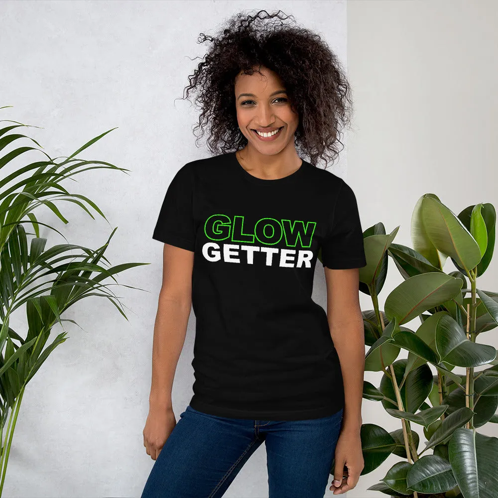 *Awesome New Release* Glow Getter T shirt - Green and White