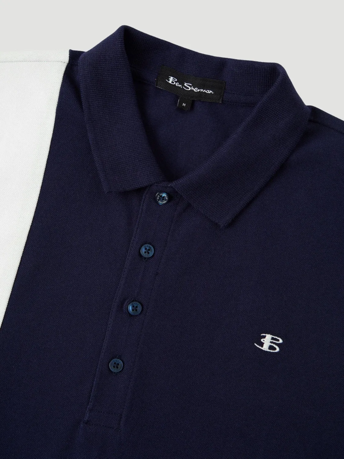 B by Ben Sherman Colorblock Polo - Marine