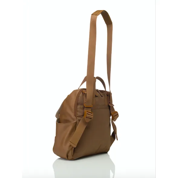 Baby Bag - Babymel Robyn Backpack Tan Vegan Leather