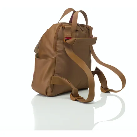 Baby Bag - Babymel Robyn Backpack Tan Vegan Leather