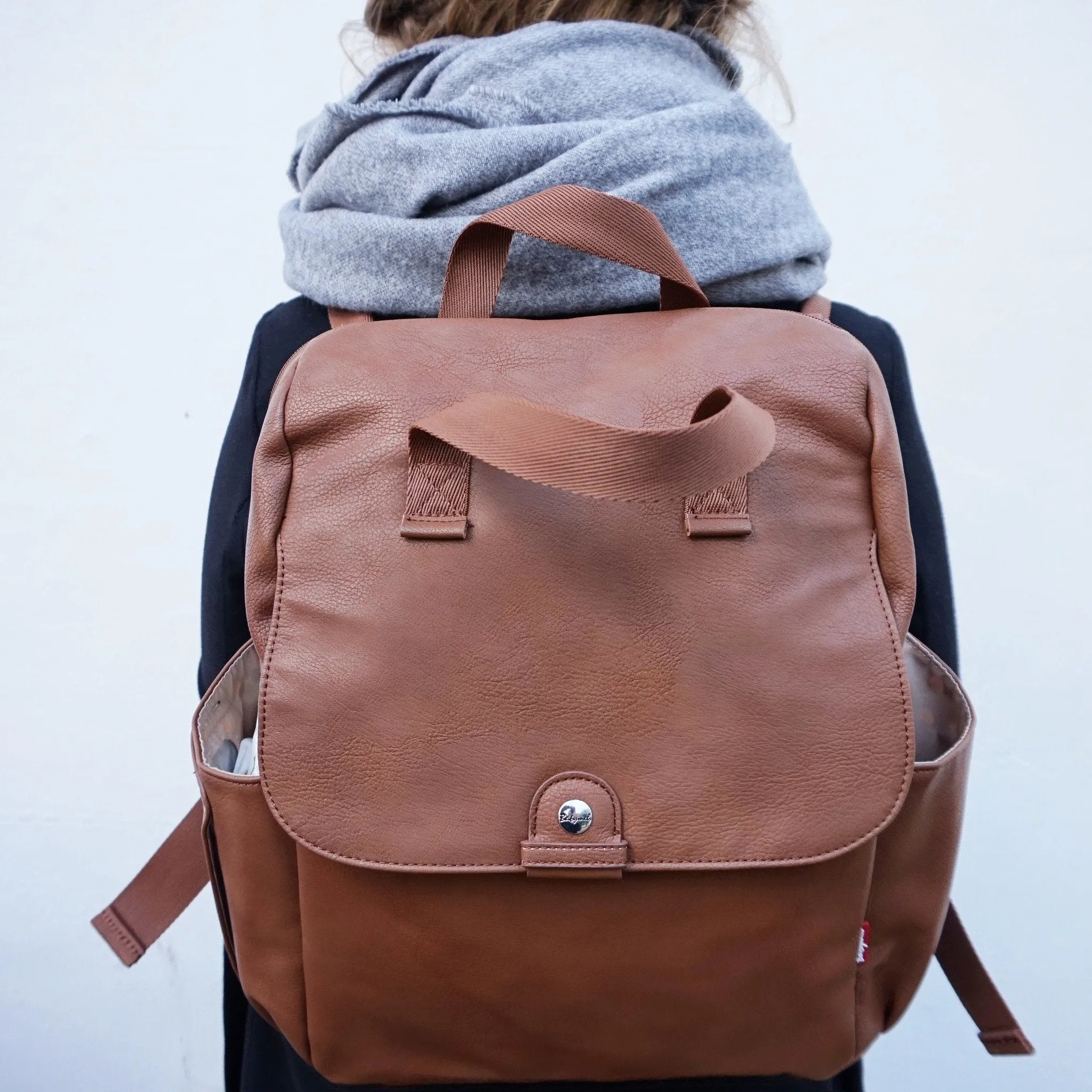 Baby Bag - Babymel Robyn Backpack Tan Vegan Leather