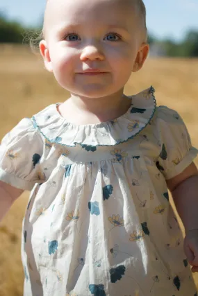 Baby Dress Beet World Emily Blue Floral Set