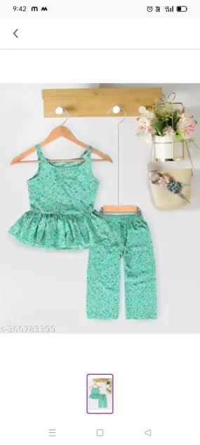 Baby girls palazzo set/ co ord set