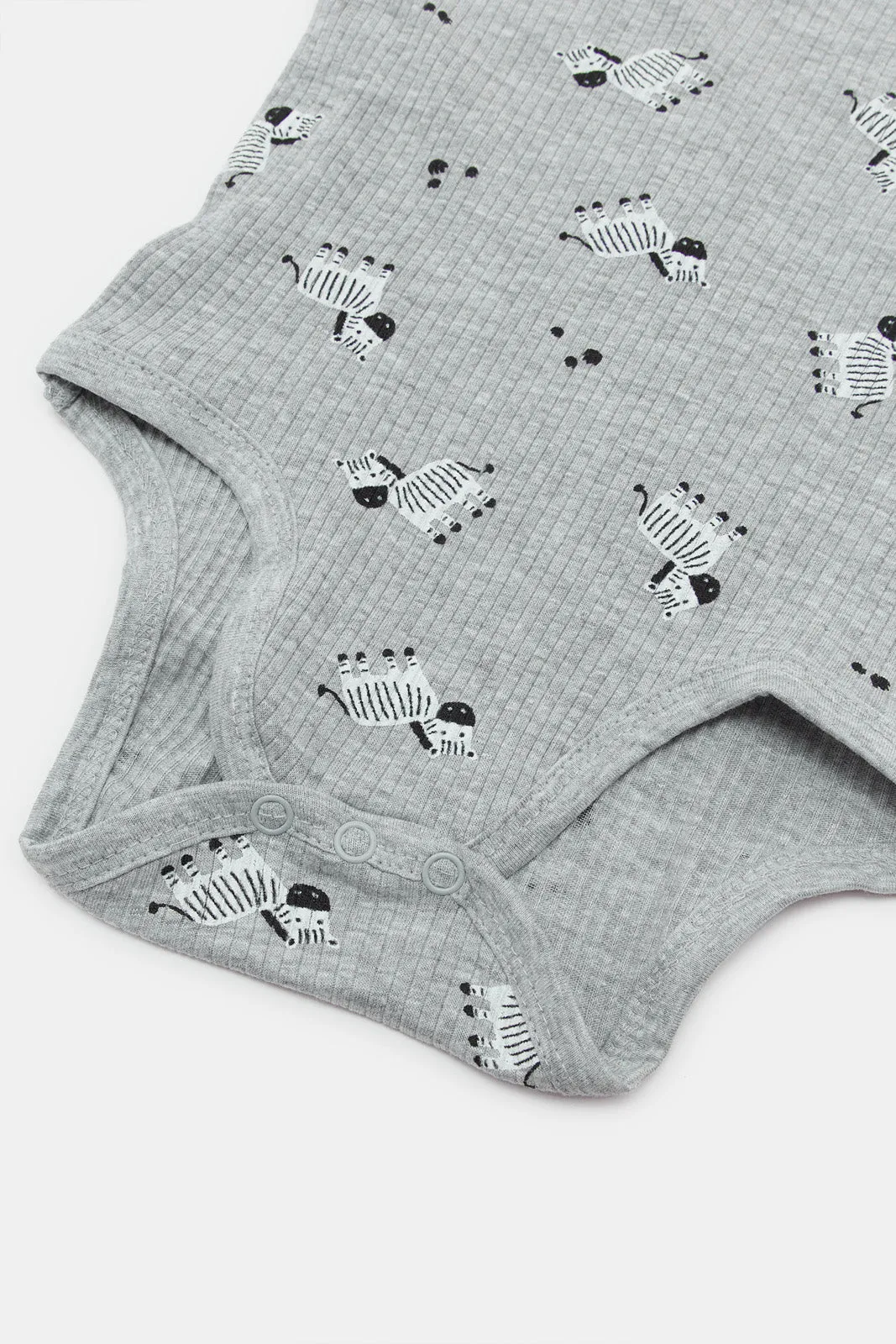 Baby Grey Bodysuit Pyjama Set (2 Piece)