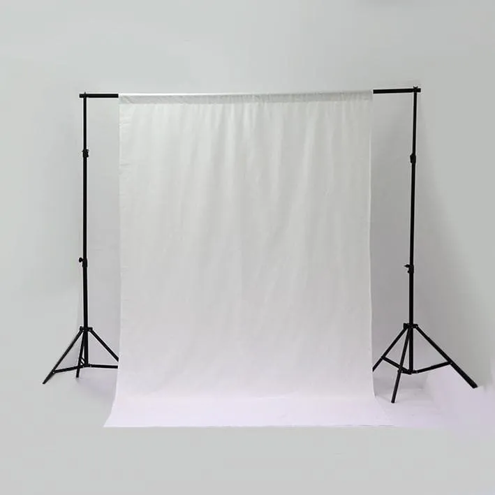 Backdrop Stand and Triple Colour Muslin Cotton Backdrop Kit