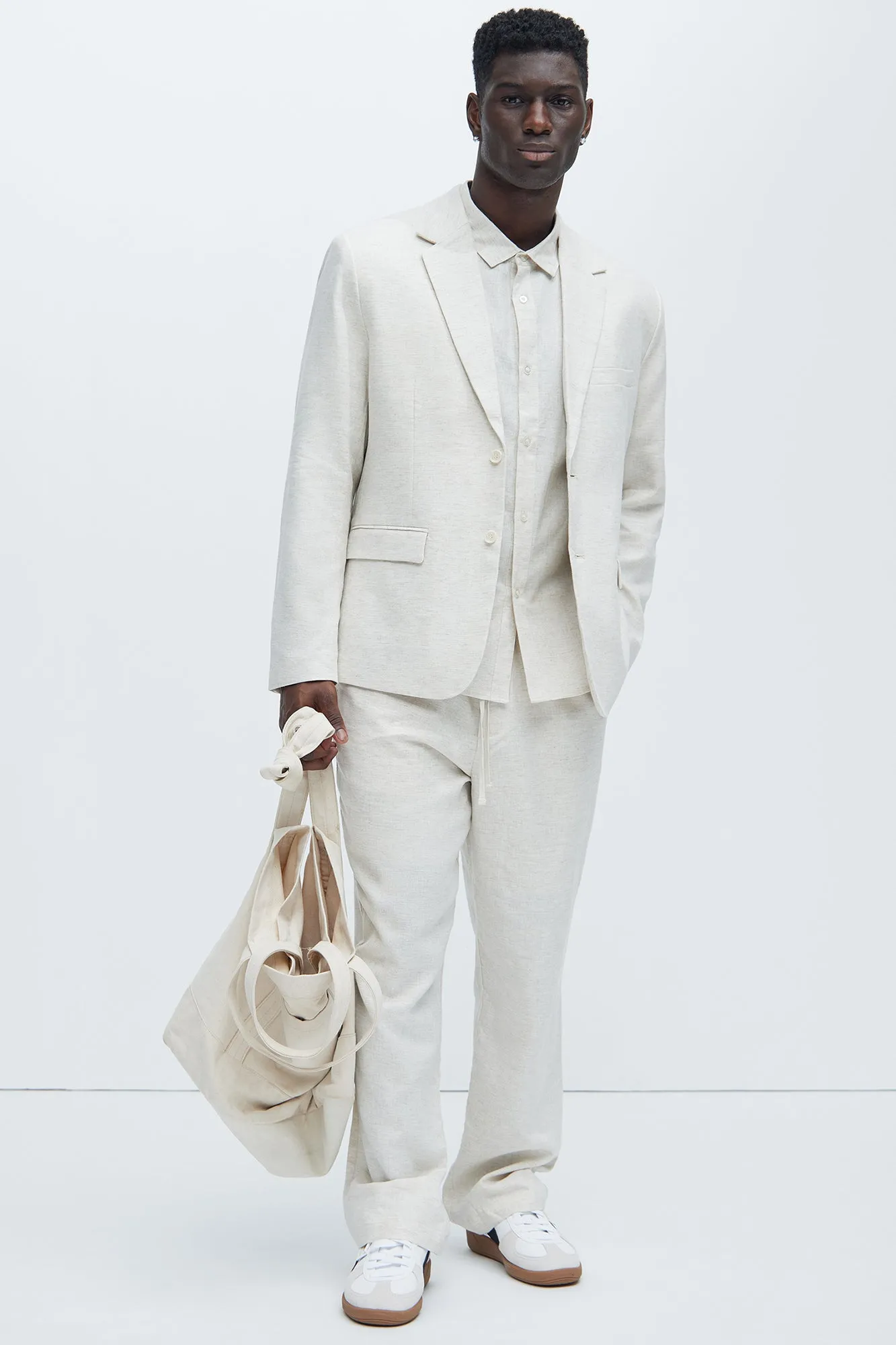 Bahamas Linen Suit Jacket - Oatmeal