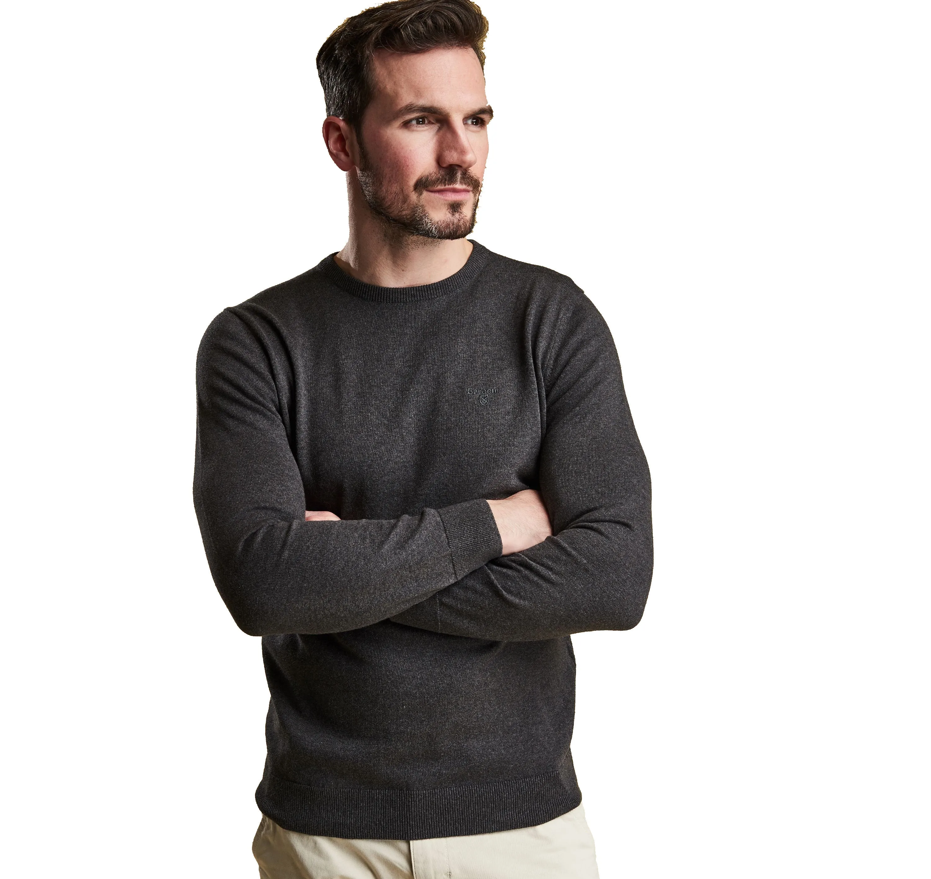 Barbour Men's Pima Cotton Crew Neck Jumper