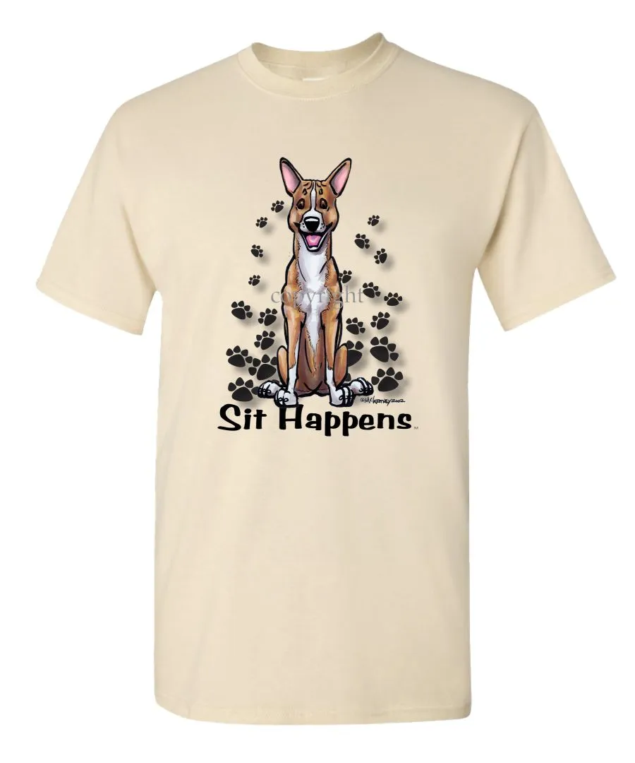 Basenji - Sit Happens - T-Shirt