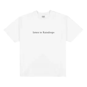 Basketcase Gallery Listen To Raindrops Tee White