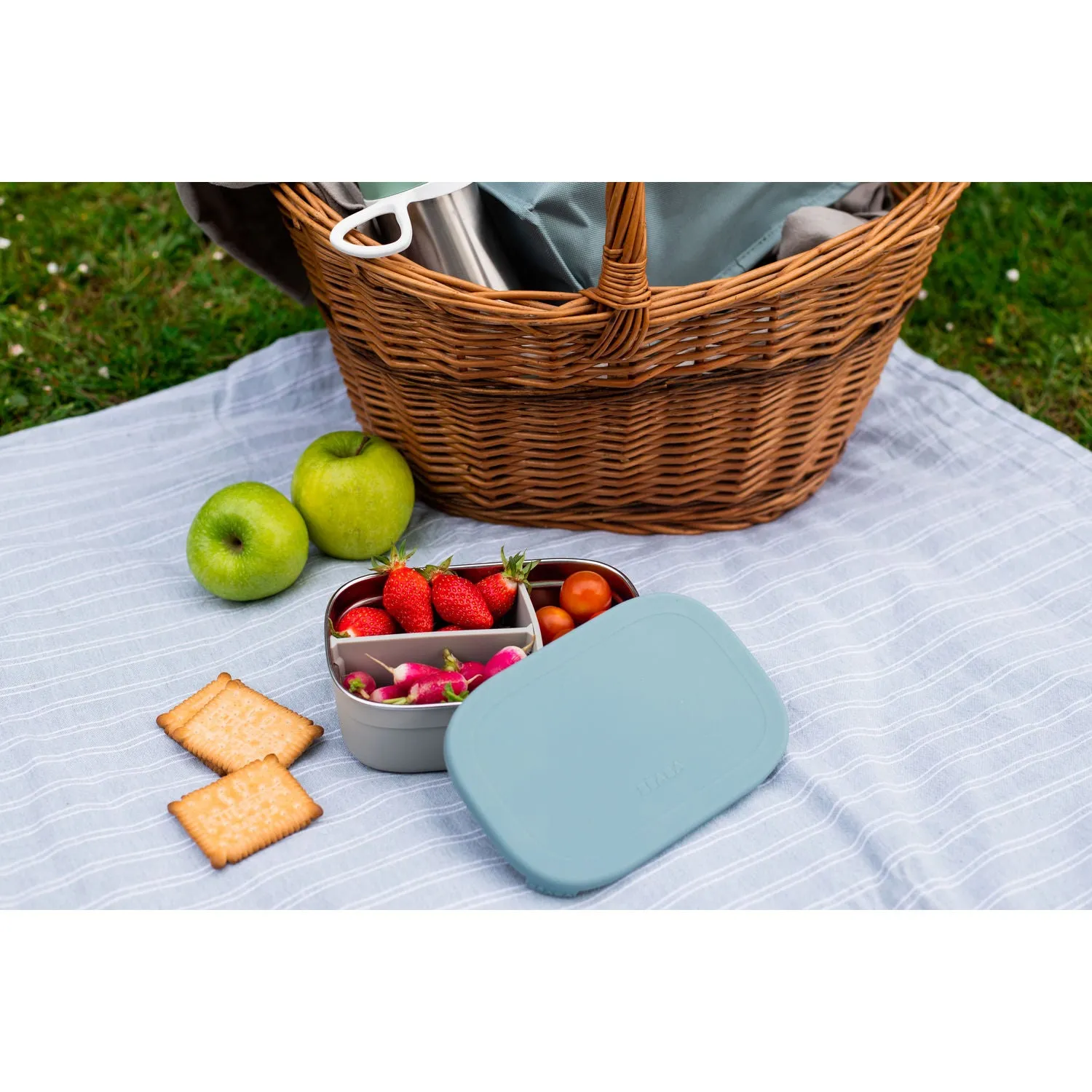 Beaba Stainless Steel Lunch Box - Baltic Blue