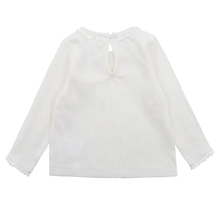 Bebe - Cloud Pointelle LS Tee