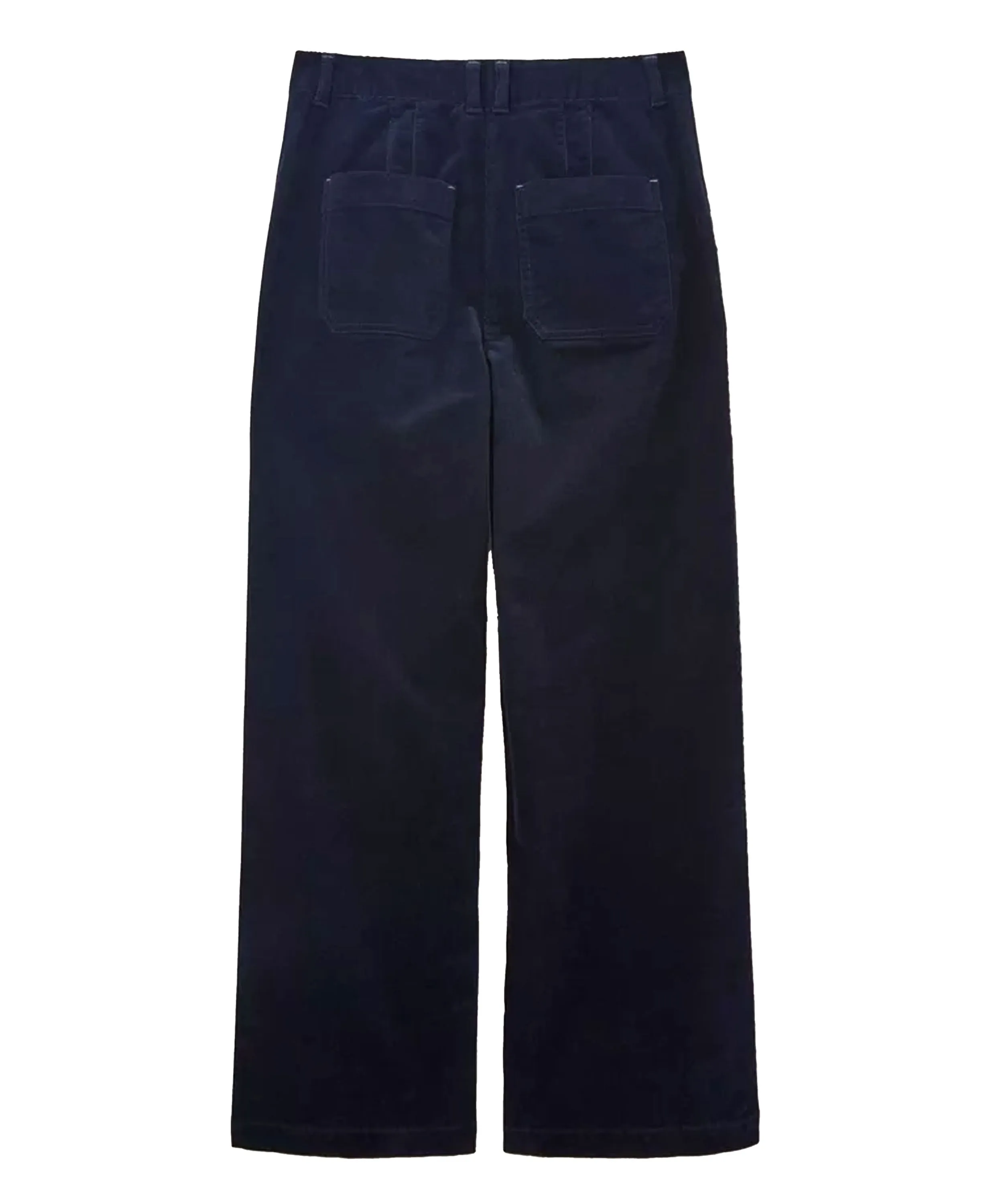 Belle Cord Wide Leg Trousers - Dark Navy