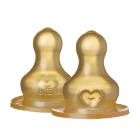 BIBS Dummies - Slow Flow - Bottle Nipple (2pk) Latex