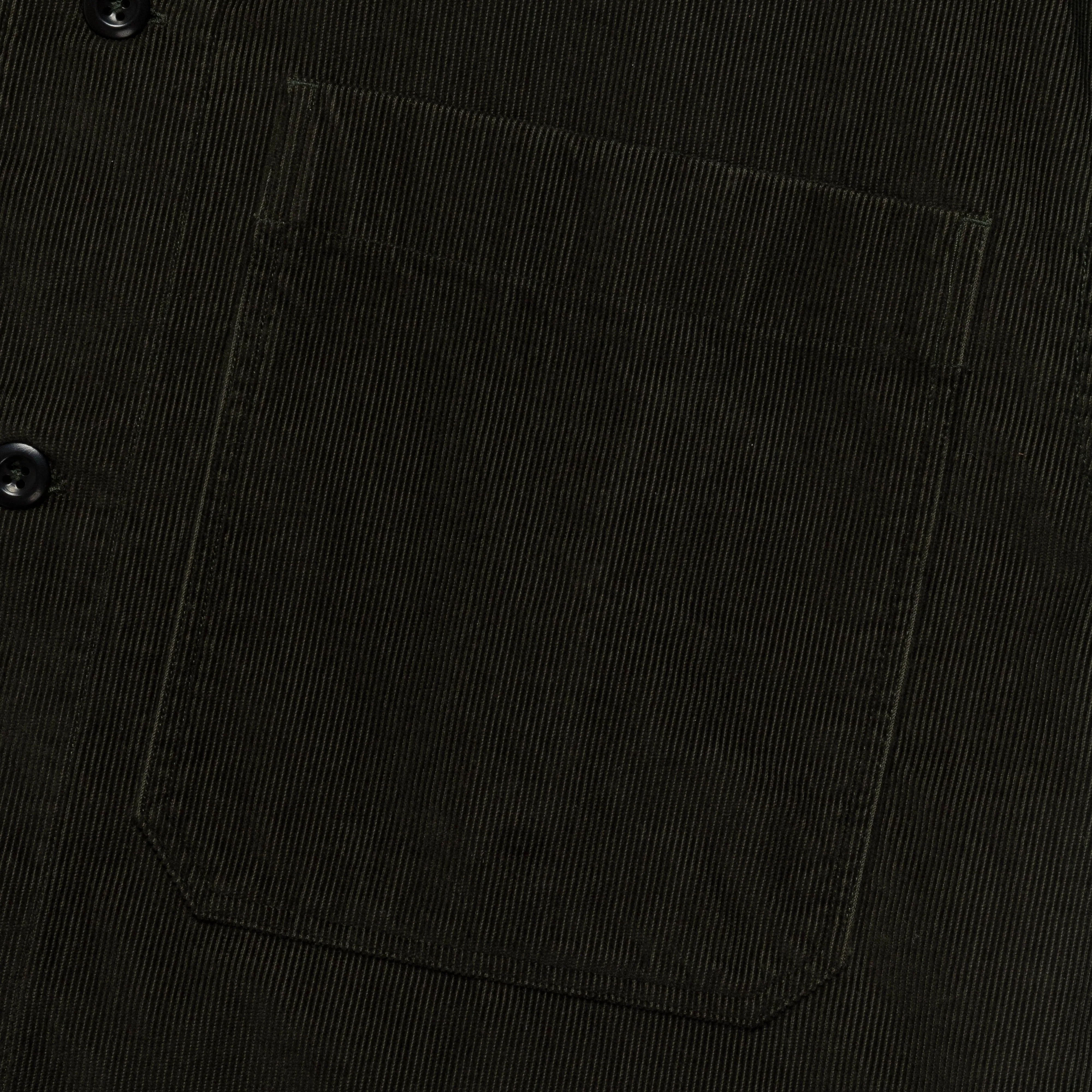 Big Pocket Shirt - Forest Dry Cotton Needlecord