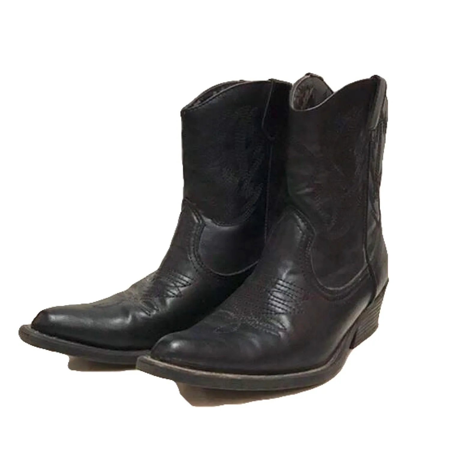 Black Ankle Cowboy Boots