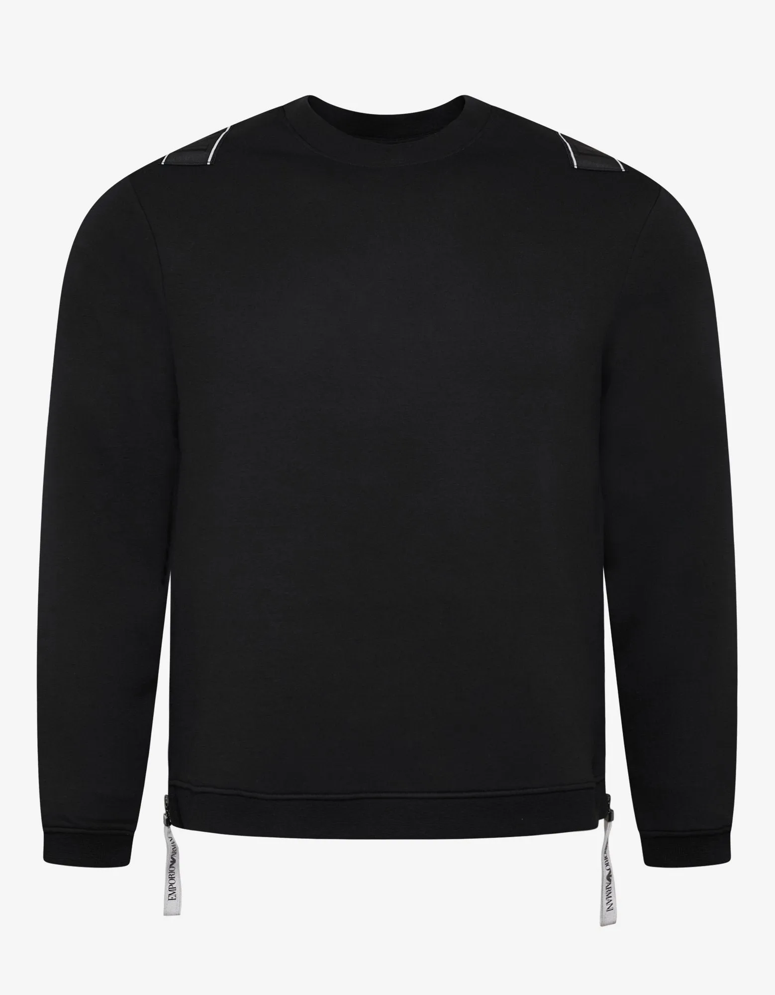 Black Logo Tape Sweatshirt