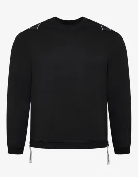 Black Logo Tape Sweatshirt